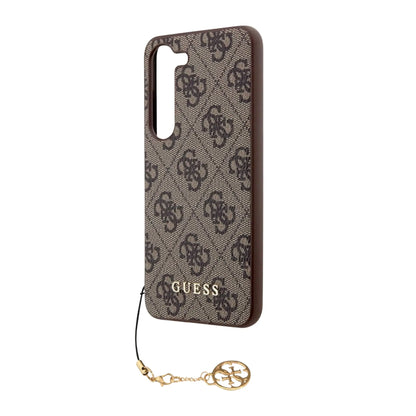 Guess Hülle 4G Charms Kollektion Braun - Galaxy S23