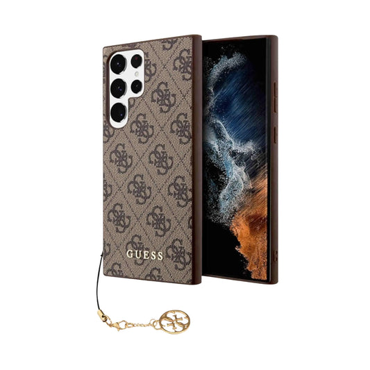 Guess 4G Charms Hülle Braun – Galaxy S23 Ultra