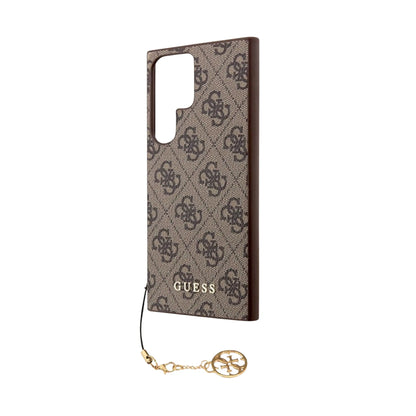 Guess 4G Charms Hülle Braun – Galaxy S23 Ultra