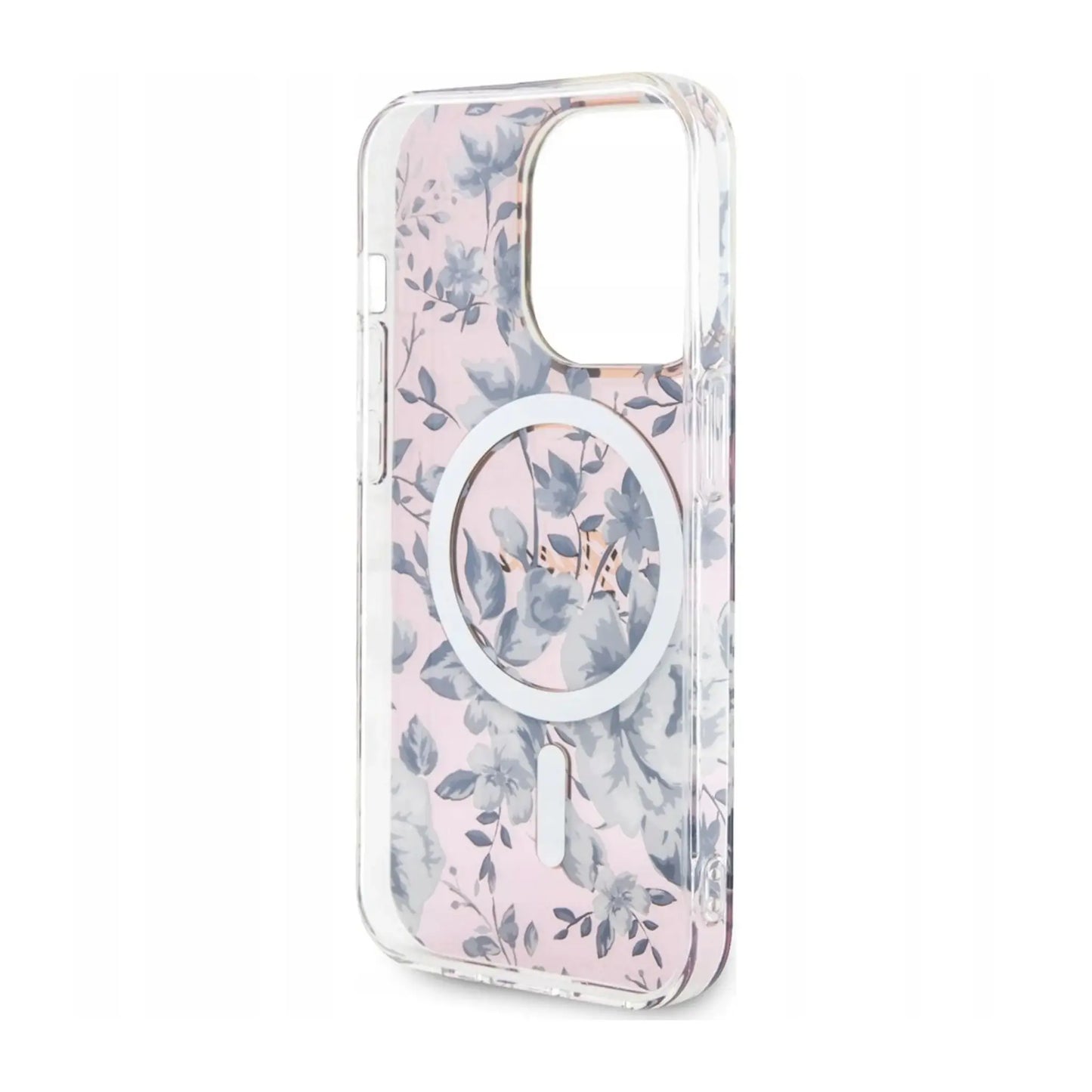Guess Hülle Flower MagSafe Pink - iPhone 14 Pro