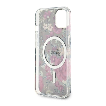 Guess Flower Hülle Grün für Magsafe – iPhone 14