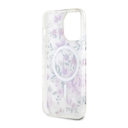 Guess Hülle Flower MagSafe Transparent - iPhone 14 Pro Max