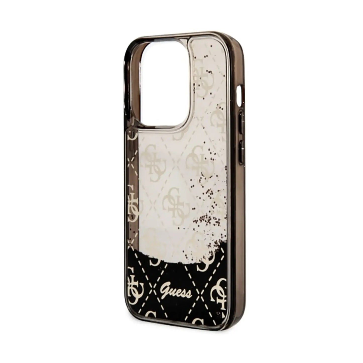 Guess Liquid Glitter 4G Hülle Schwarz – iPhone 14 Pro