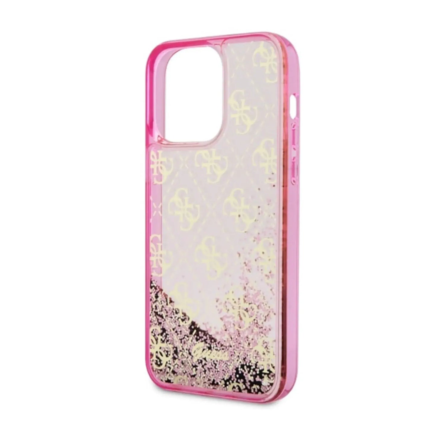 Guess Liquid Glitter 4G Hülle Pink – iPhone 14 Pro