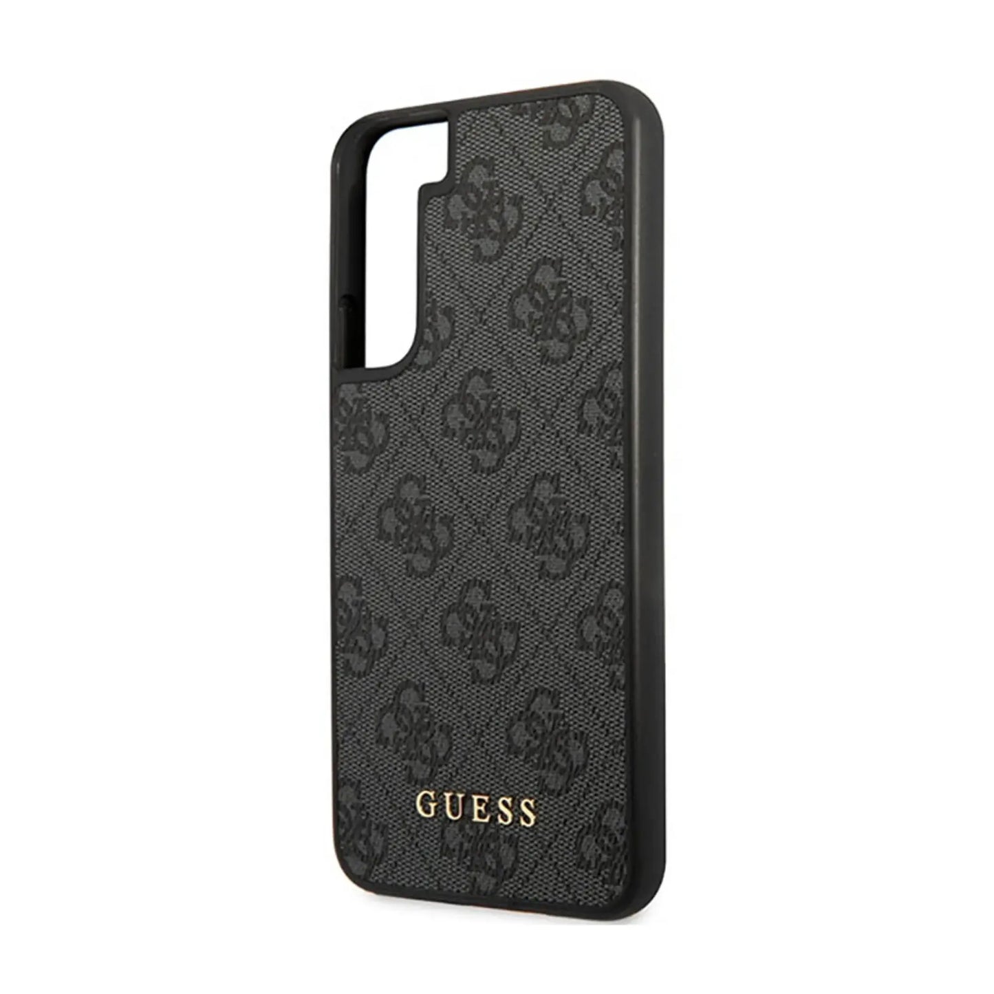 Guess GUHCS23MG4GFGR 4G Metal Gold Logo Case, Grau – Galaxy S23+