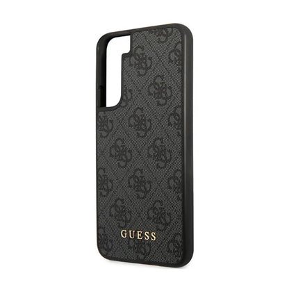 Guess GUHCS23MG4GFGR 4G Metal Gold Logo Case, Grau – Galaxy S23+
