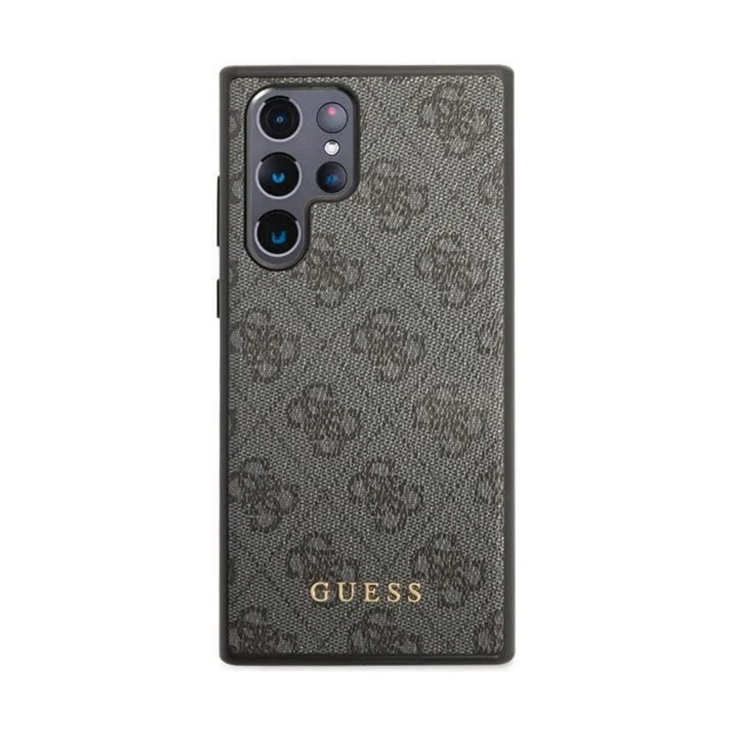 Guess 4G Metall Logo Hülle Grau – Samsung Galaxy S23 Ultra