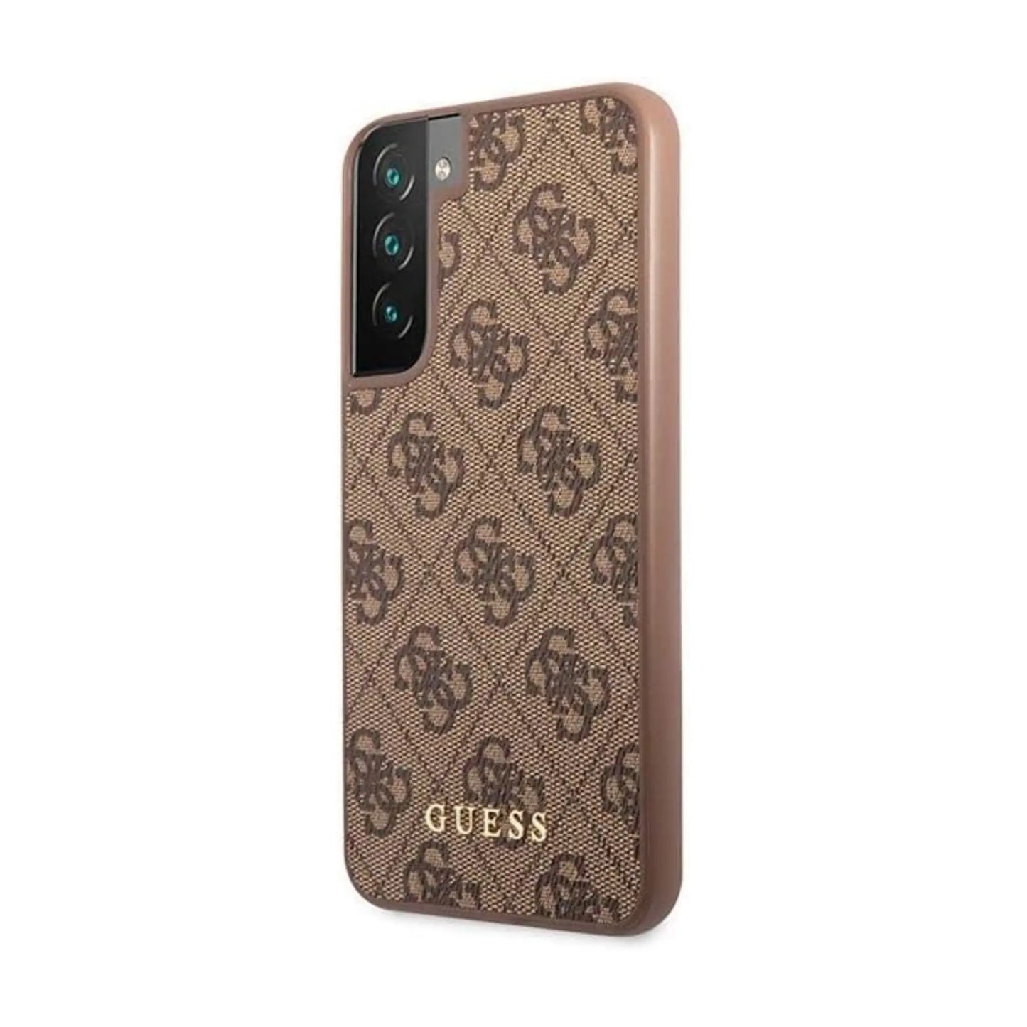Guess Hülle 4G Metall-Logo Braun - Galaxy S23