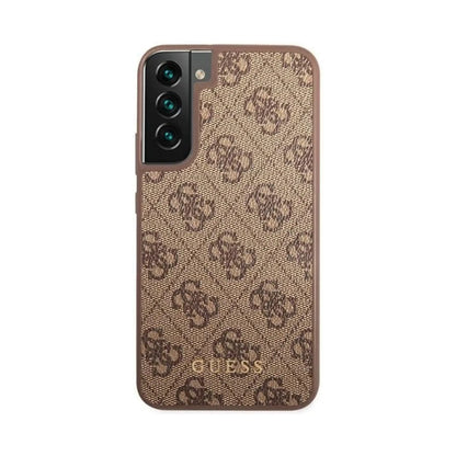 Guess Hülle 4G Metall-Logo Braun - Galaxy S23