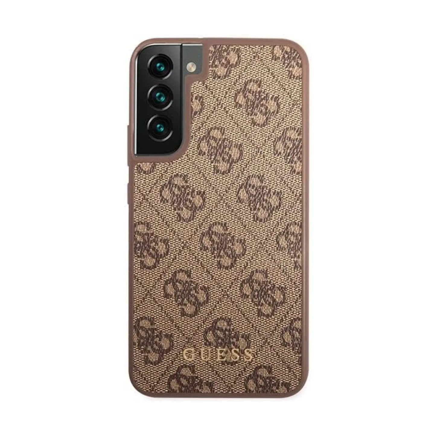 Guess 4G Metal Logo Case, Braun – Galaxy S23+
