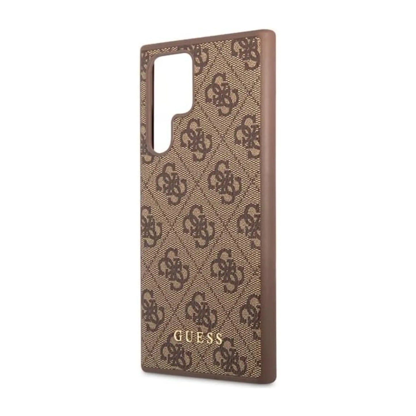 Guess 4G Metal Logo Case, Braun – Galaxy S23 Ultra