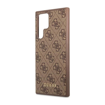 Guess 4G Metal Logo Case, Braun – Galaxy S23 Ultra
