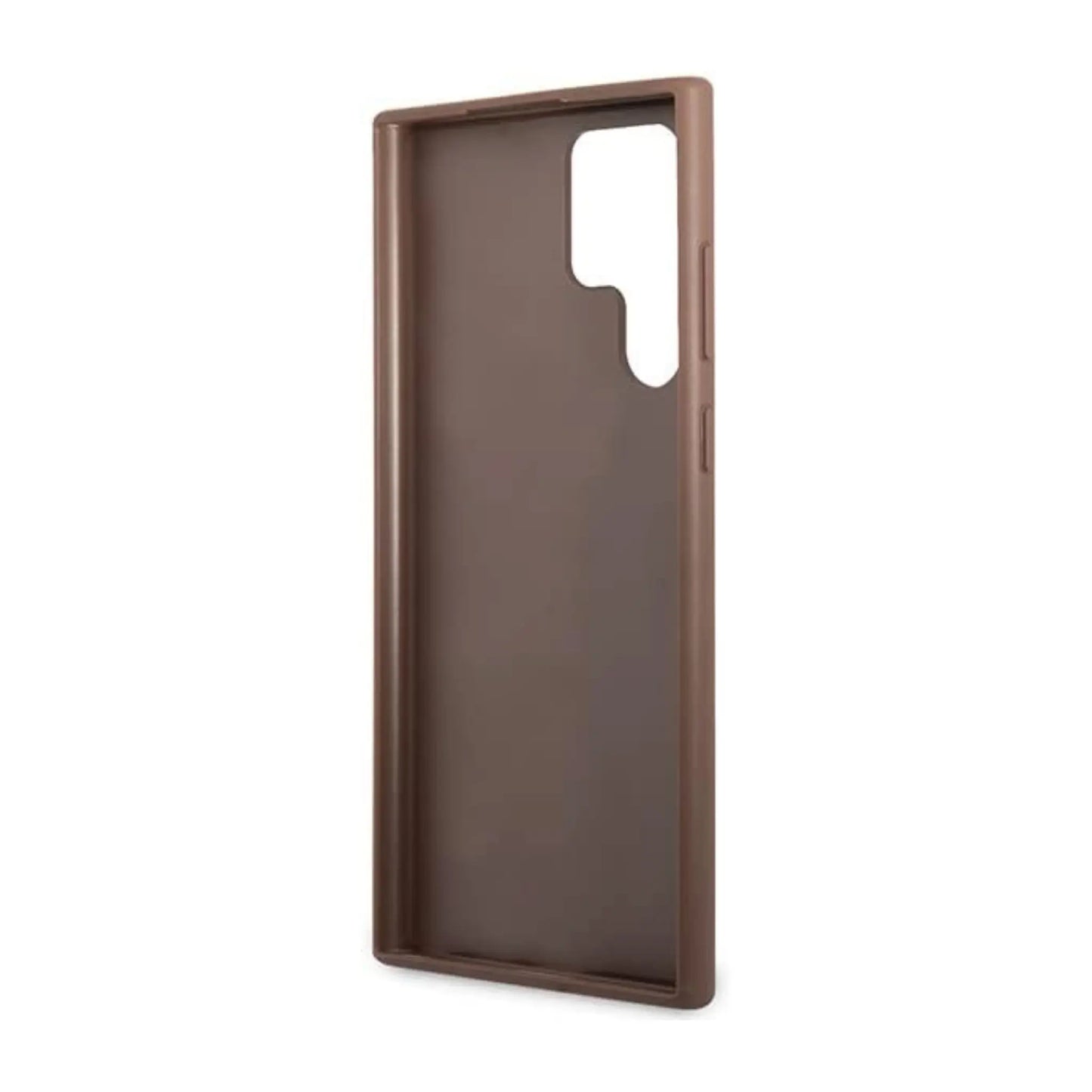 Guess 4G Metal Logo Case, Braun – Galaxy S23 Ultra