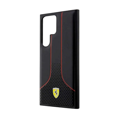 Ferrari Perforiertes Hardcase, Schwarz – Galaxy S23 Ultra