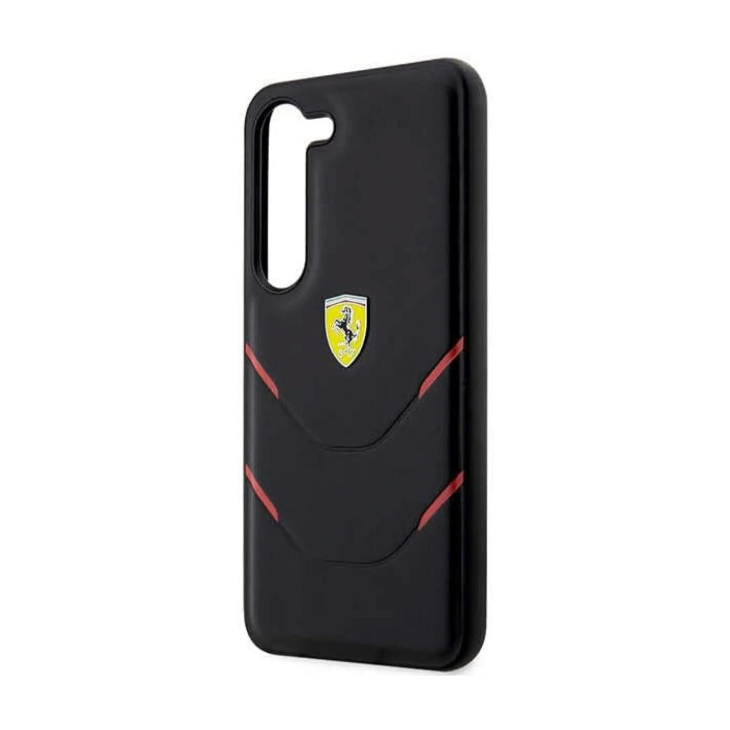 Ferrari Hot Stamp Linien Case, Schwarz – Galaxy S23