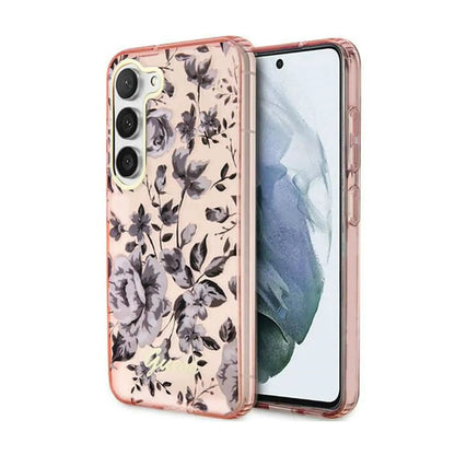 Guess GUHCS23SHCFWSP Flower Collection Case, Pink – Galaxy S23