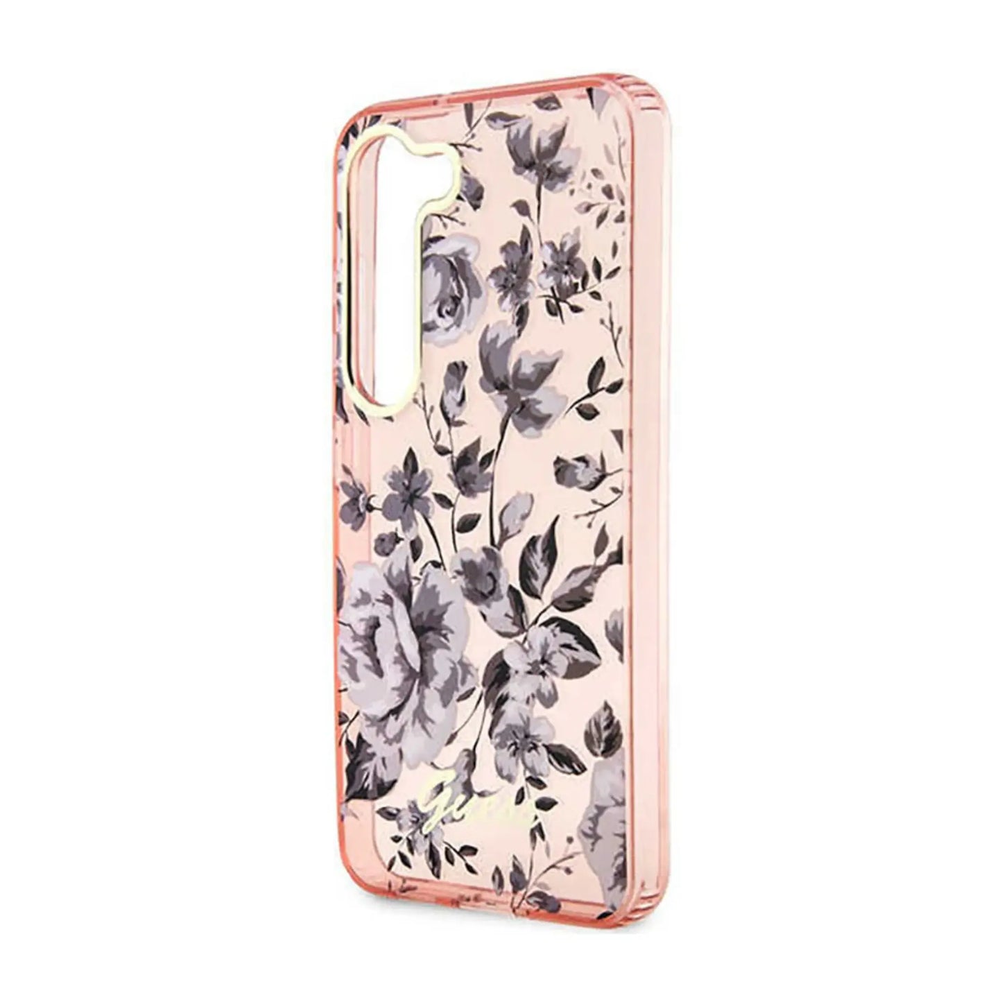 Guess GUHCS23SHCFWSP Flower Collection Case, Pink – Galaxy S23