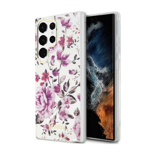 Guess Hülle GUHCS23LHCFWST Weiß - Galaxy S23 Ultra