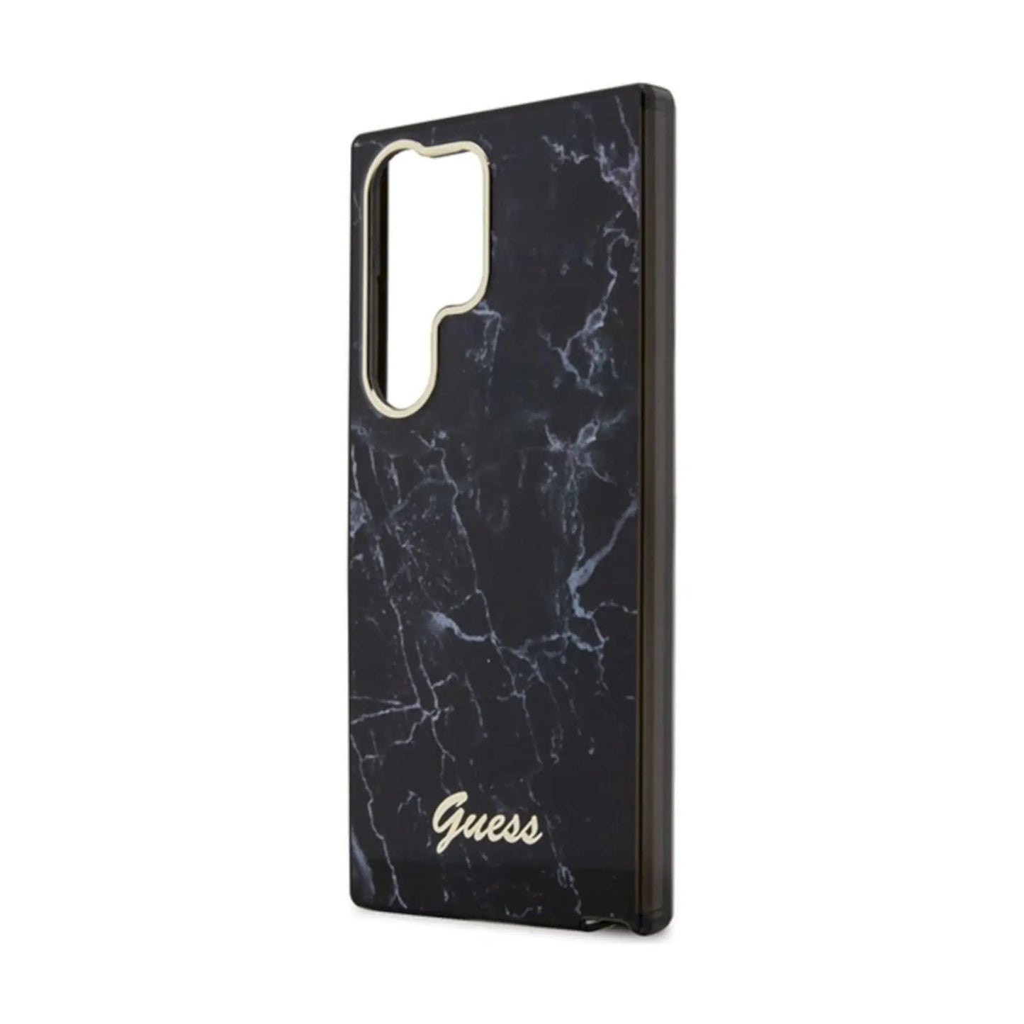 Guess Hülle Marble Collection Schwarz - Samsung Galaxy S23 Ultra