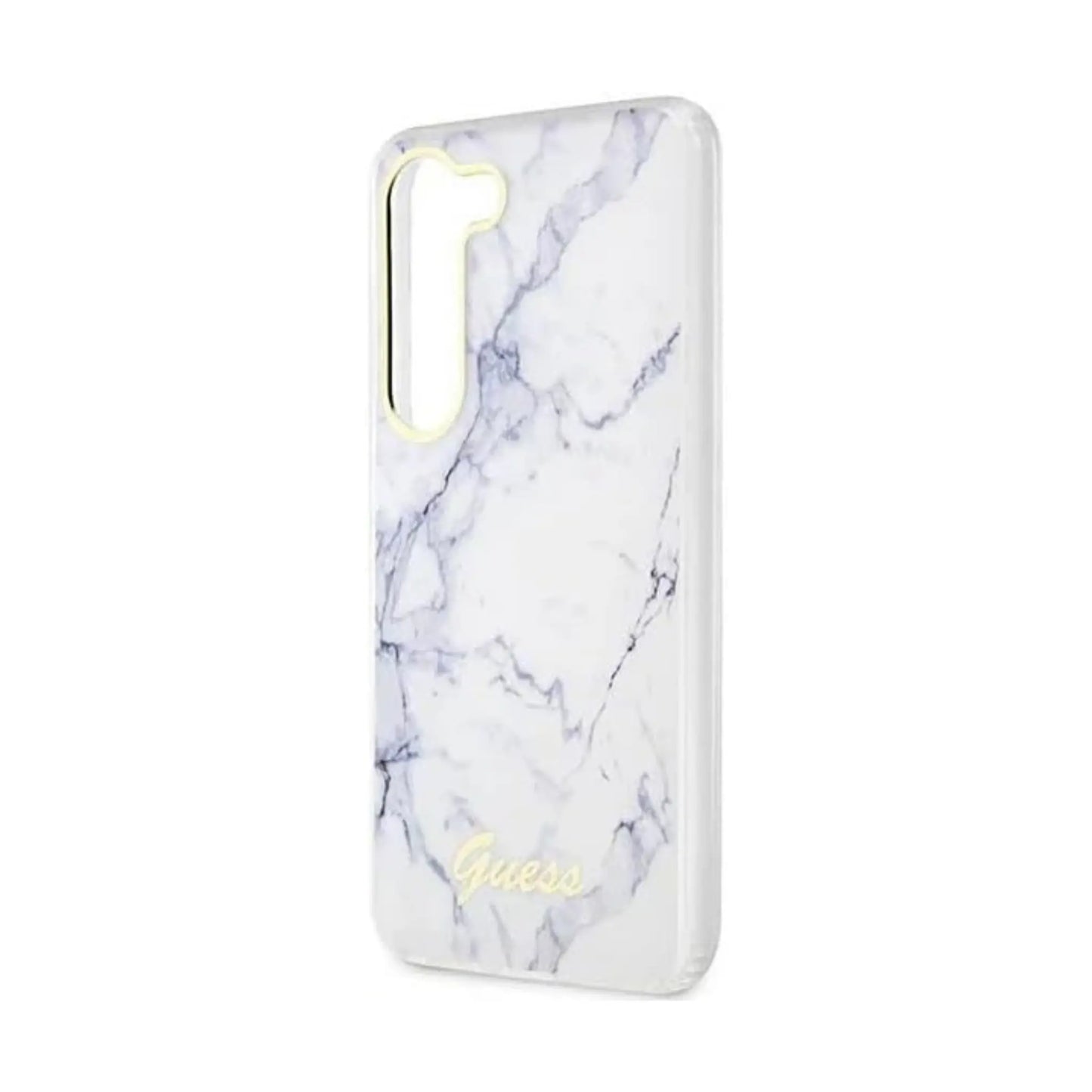 Guess Hülle Marble Kollektion Weiß - Galaxy S23