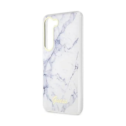 Guess Hülle Marble Kollektion Weiß - Galaxy S23