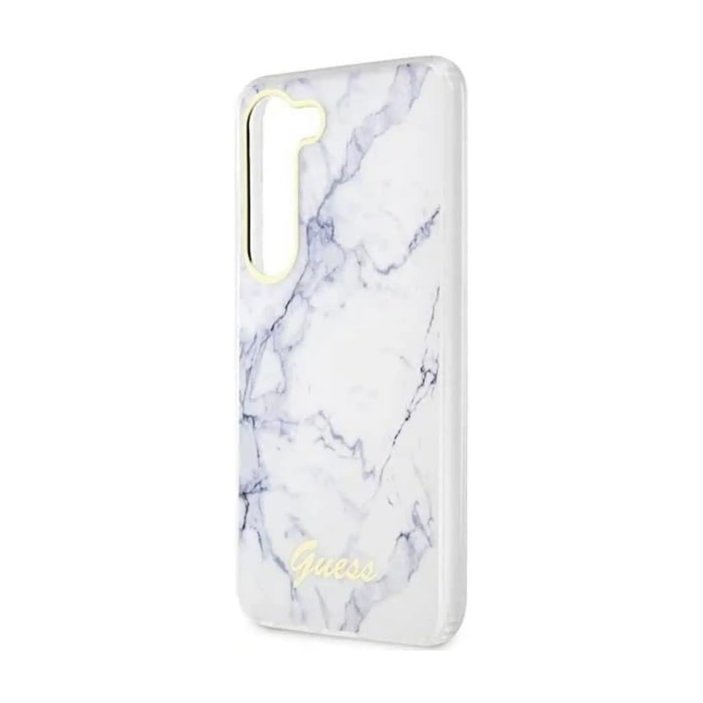 Guess Marble Collection Hülle Weiß – Samsung Galaxy S23 Plus
