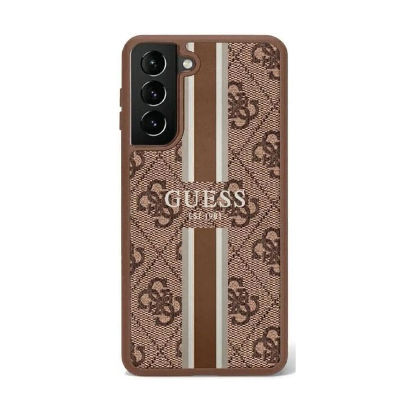 Guess 4G Printed Stripe Case, Braun – Galaxy S23 Ultra