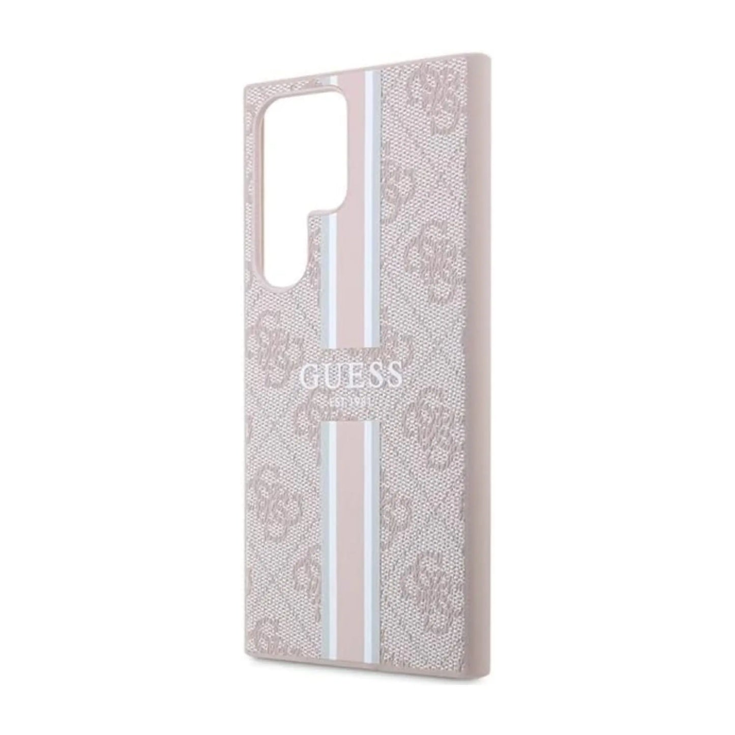 Guess Hülle 4G Printed Stripe Pink – Galaxy S23 Ultra
