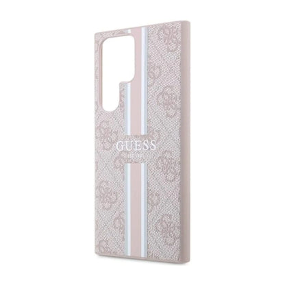 Guess Hülle 4G Printed Stripe Pink – Galaxy S23 Ultra