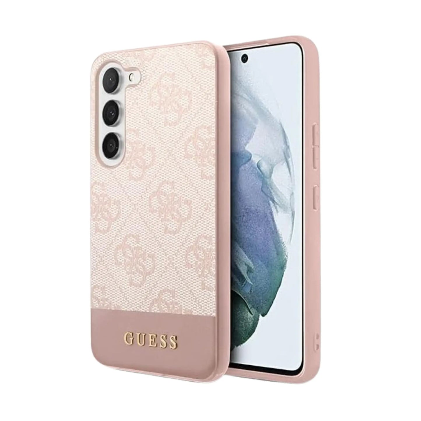 Guess Handyhülle GUHCS23SG4GLPI 4G Stripe Collection Rosa – Samsung Galaxy S23