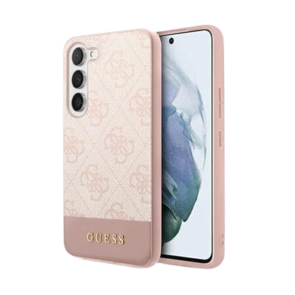 Guess Handyhülle GUHCS23SG4GLPI 4G Stripe Collection Rosa – Samsung Galaxy S23