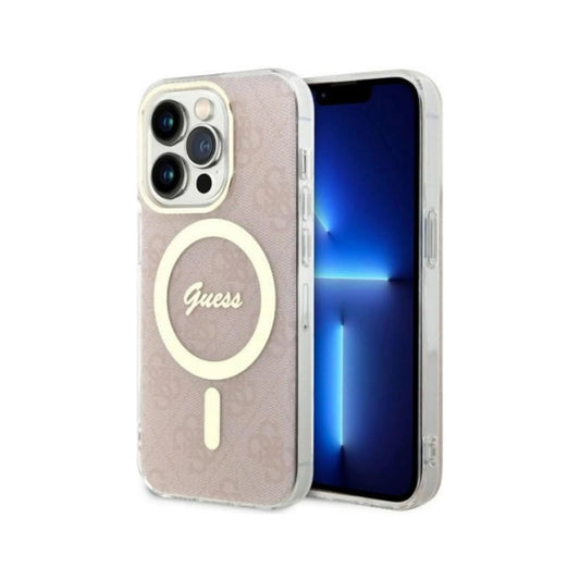 Guess Hülle 4G Für Magsafe Pink - iPhone 14 Pro Max