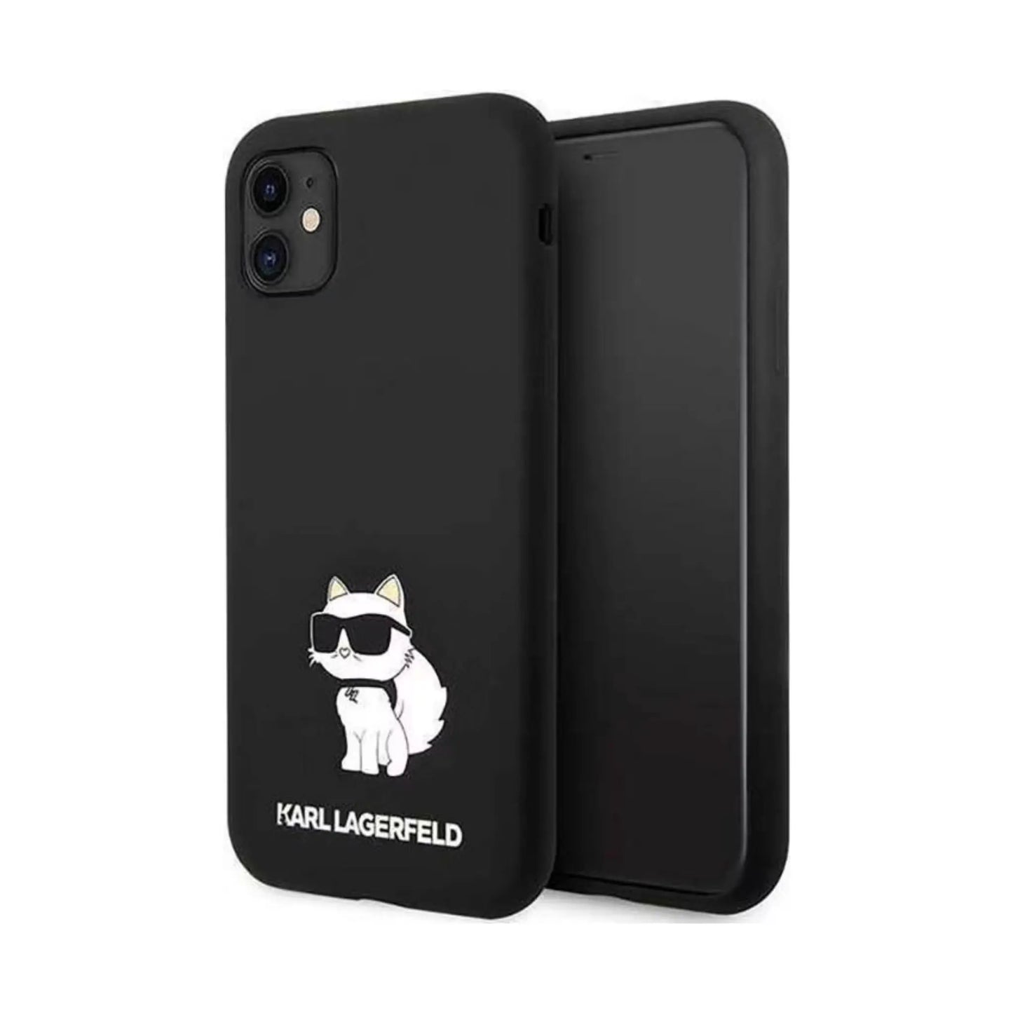 Karl Lagerfeld Silikon Choupette Hardcase KLHCN61SNCHBCK, Schwarz - iPhone 11 / Xr
