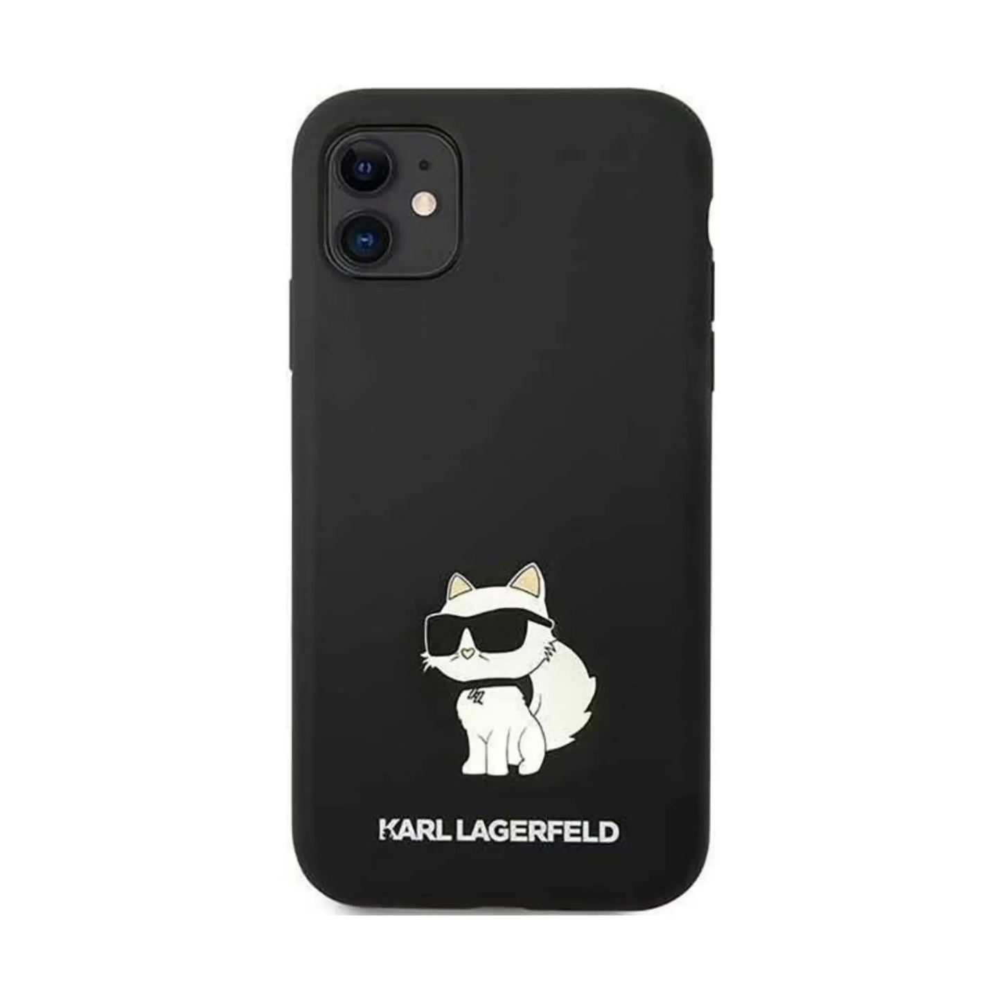 Karl Lagerfeld Silikon Choupette Hardcase KLHCN61SNCHBCK, Schwarz - iPhone 11 / Xr