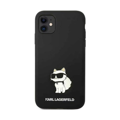 Karl Lagerfeld Silikon Choupette Hardcase KLHCN61SNCHBCK, Schwarz - iPhone 11 / Xr