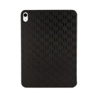 Karl Lagerfeld Saffiano Monogram Icon Etui, Schwarz - iPad 10.9