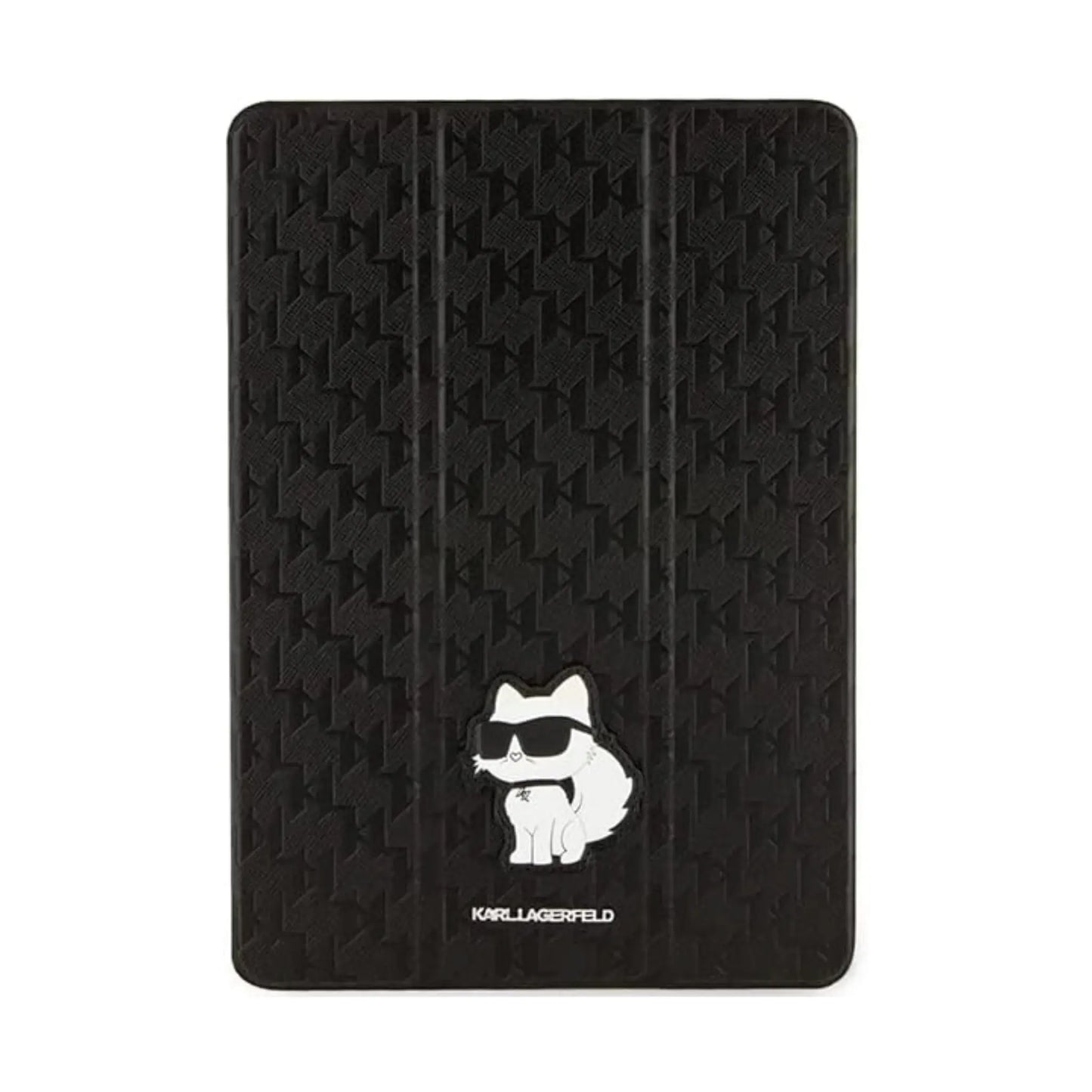 Karl Lagerfeld Hülle Folio Saffiano Monogram NFT Choupette Schwarz – iPad 10.2 (2019–2021)