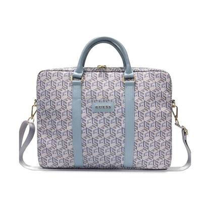 Guess Laptoptasche Gcube Stripes Blau - 16 Zoll