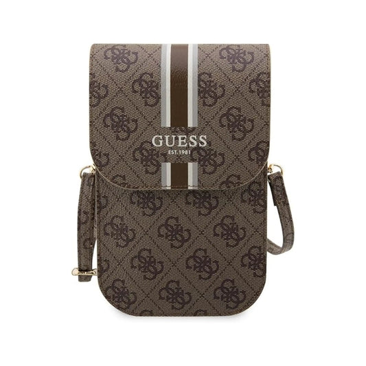 Guess GUWBP4RPSW Phone Bag 4G Stripe Braun - One Size