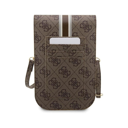 Guess GUWBP4RPSW Phone Bag 4G Stripe Braun - One Size