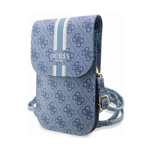 Guess GUWBP4RPSB Phone Bag 4G Stripe Blau - One Size