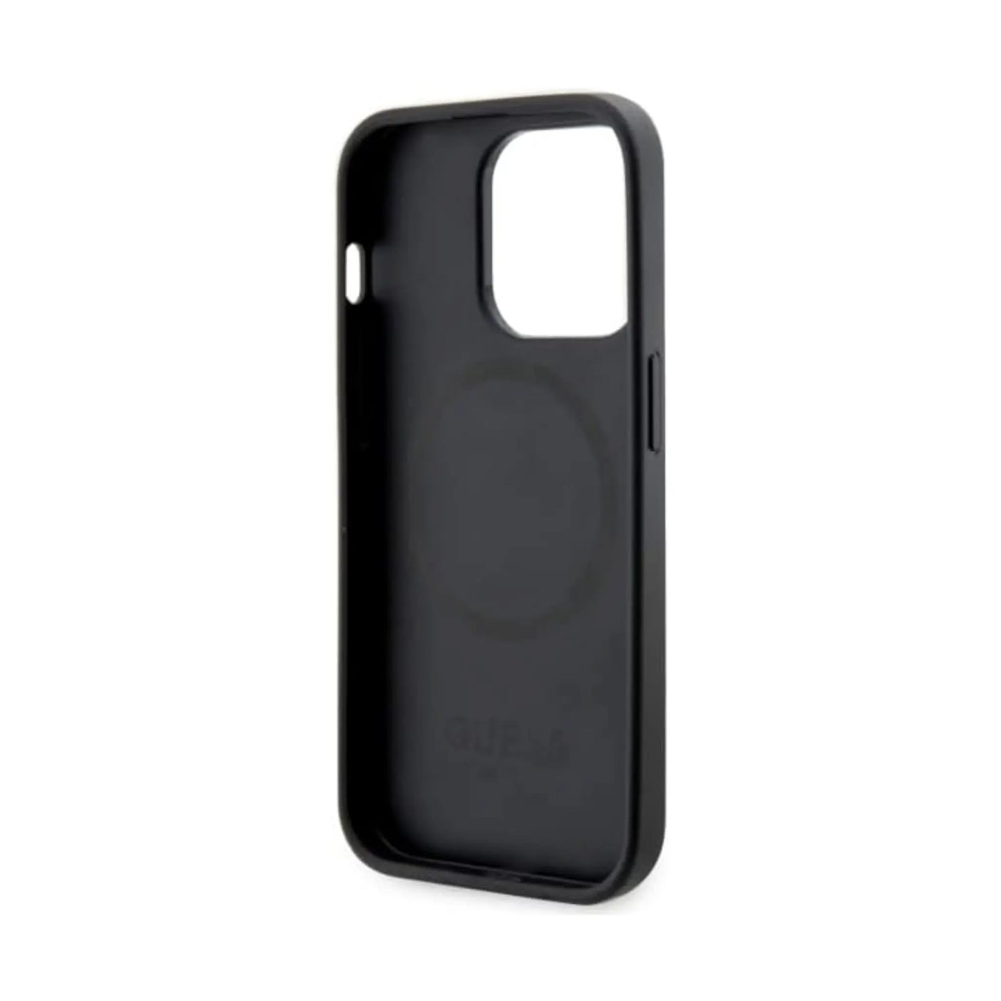 Guess Hülle 4G Printed Stripes MagSafe Schwarz - iPhone 14 Pro Max