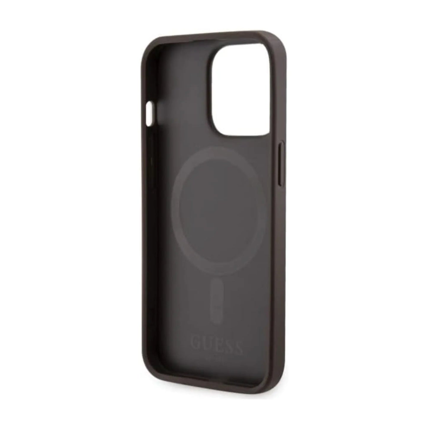 Guess Hülle 4G Printed Stripes MagSafe Braun - iPhone 13 Pro