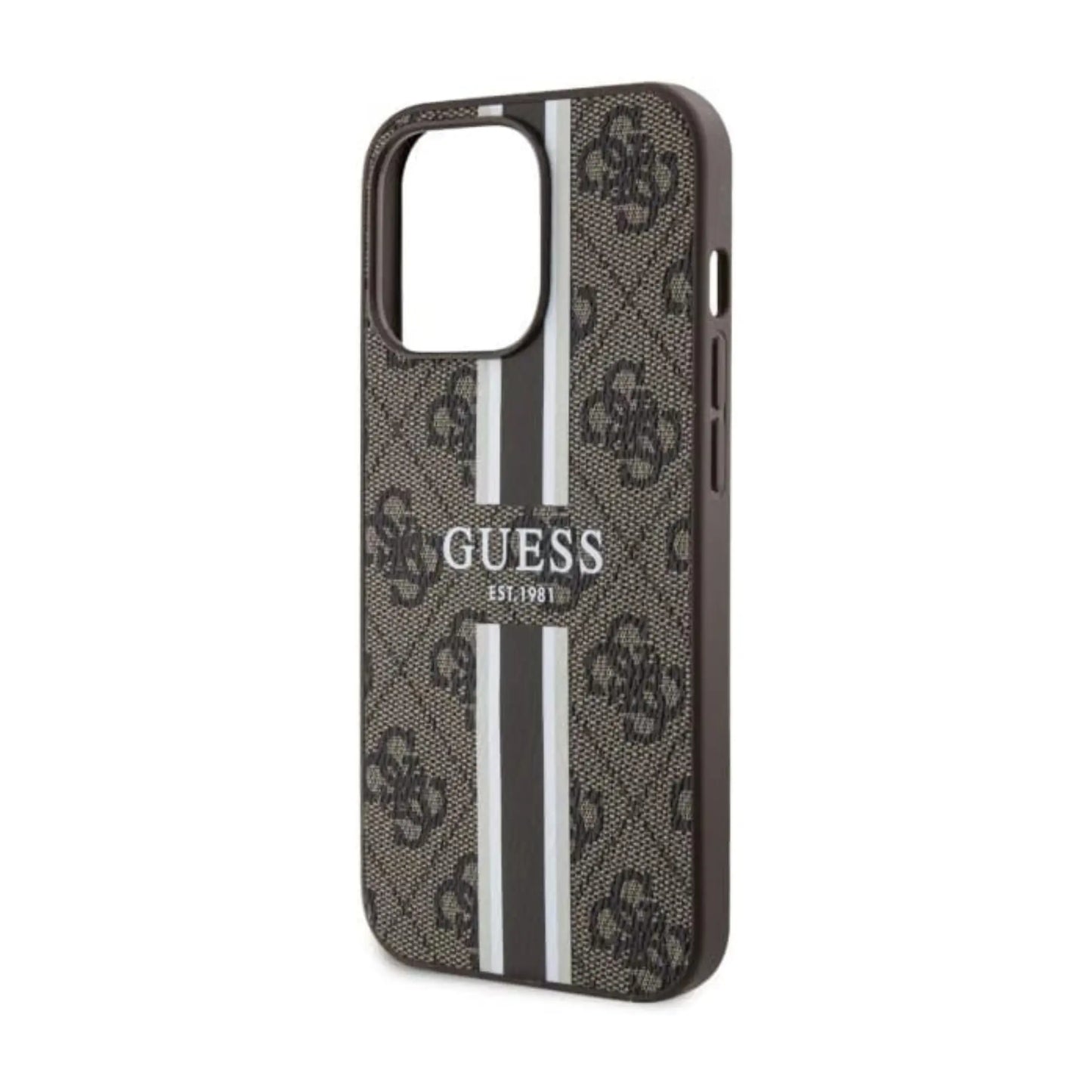Guess 4G Printed Stripes MagSafe Case, Braun – iPhone 13 Pro Max