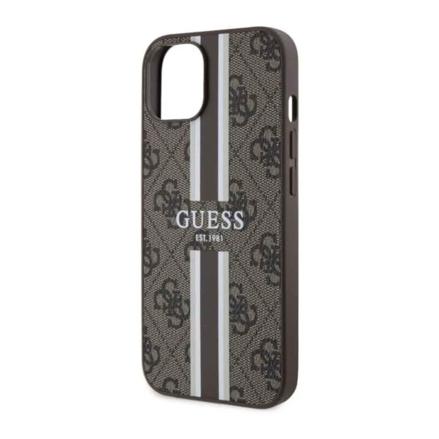 Guess Hülle 4G Stripe Für Magsafe Braun - iPhone 14