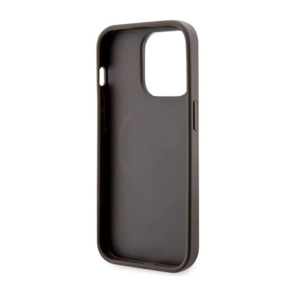 Guess Hülle 4G Stripe Für Magsafe Braun - iPhone 14 Pro Max