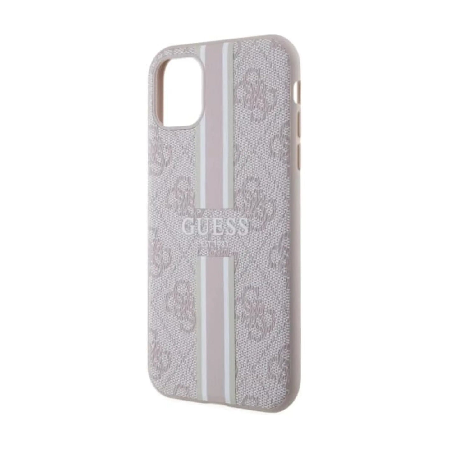 Guess Hülle 4G Stripe Für Magsafe Rosa - iPhone 11