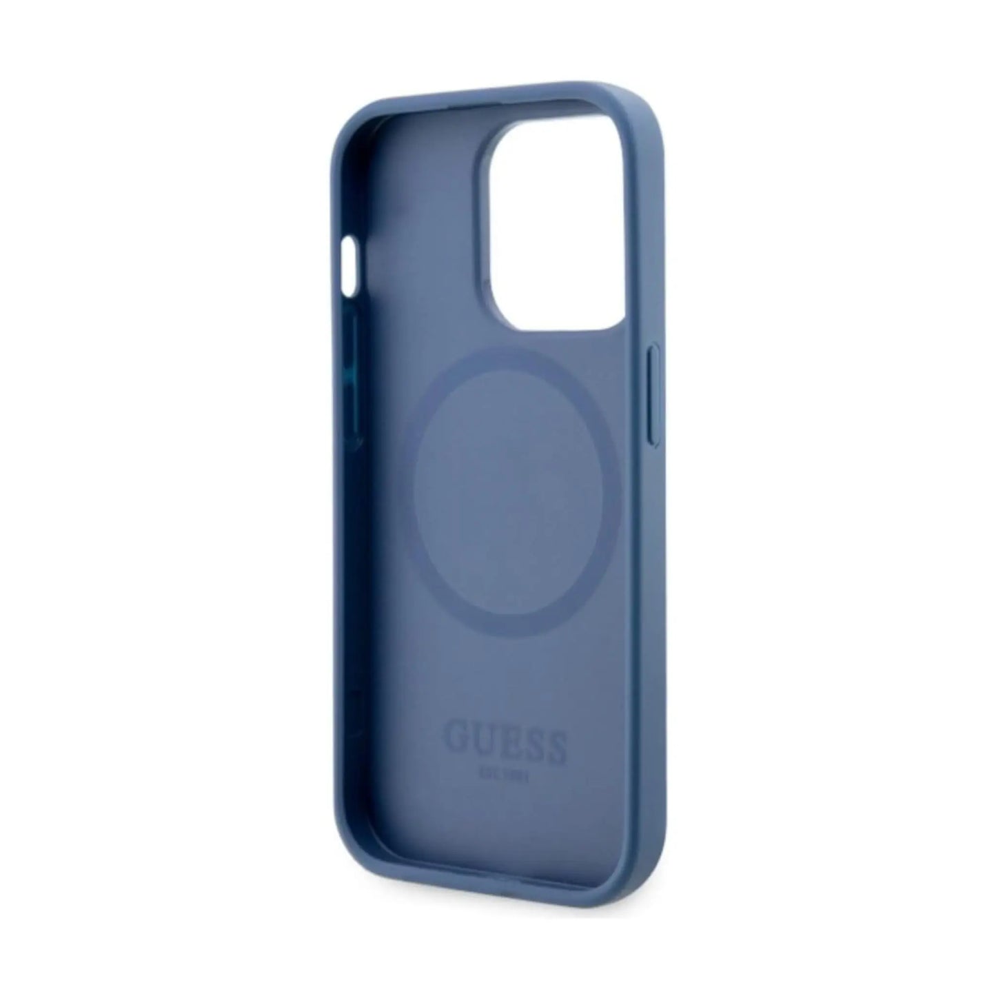 Guess Hülle 4G Printed Stripes MagSafe Blau - iPhone 14 Pro