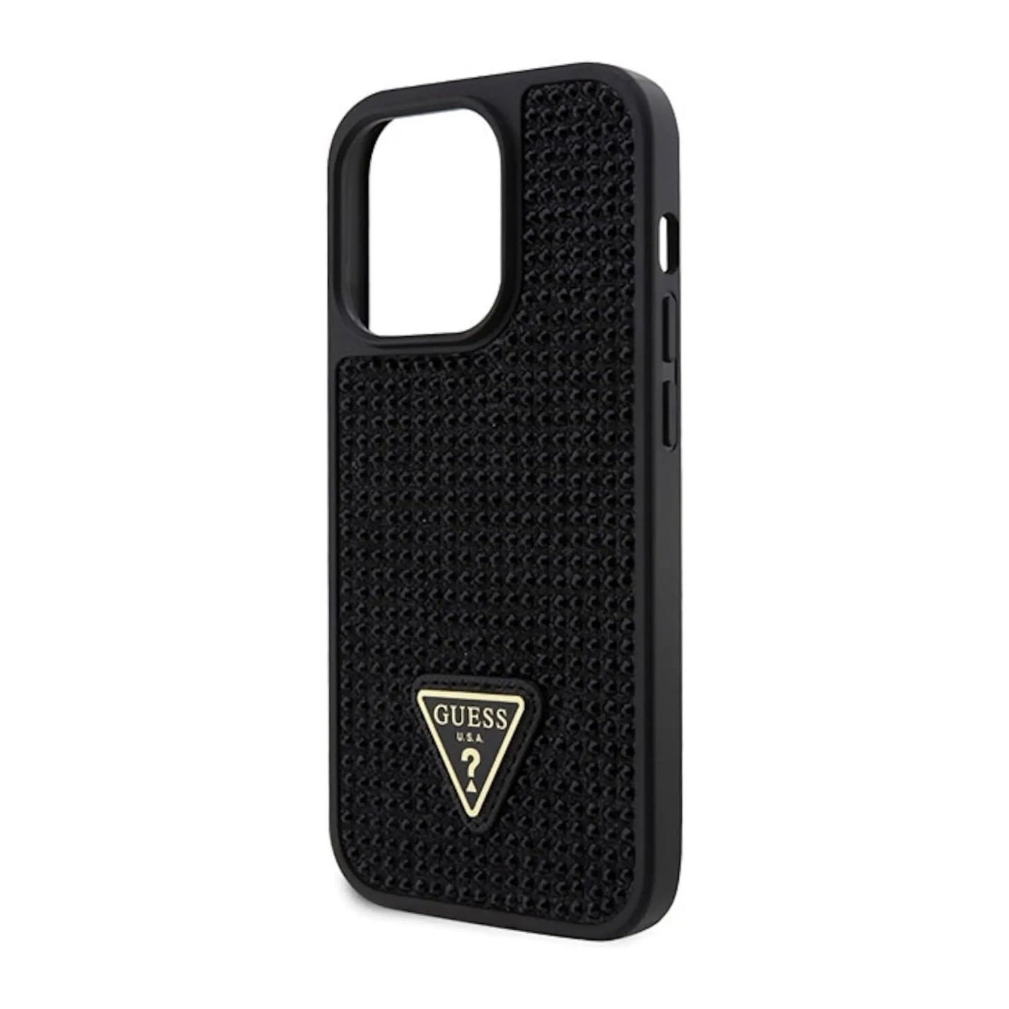 Guess Hülle Rhinestone Triangle Schwarz - iPhone 14 Pro Max