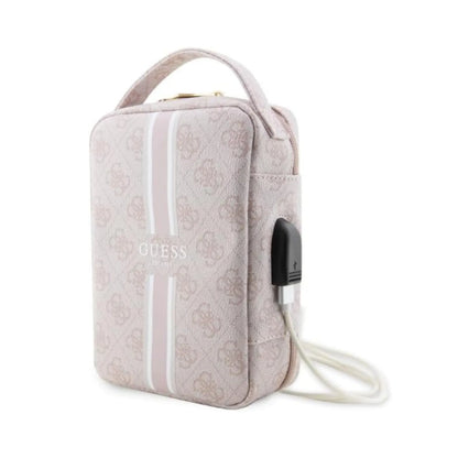 Guess GUHBP4RPSP 4G Printed Stripes Organizer Bag, Rosa – One Size